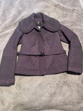 Burberry Quilted Jacket with Statement Collar